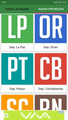 Radios De Bolivia android App screenshot 1